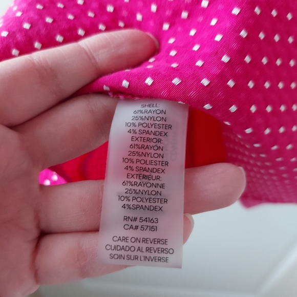 Calvin Klein Pink Polka Dot Princess Seam Dress - Picture 7 of 7